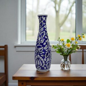 Majestic Blue & White Designer Vase