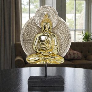 Golden Aura Buddha Table Decor