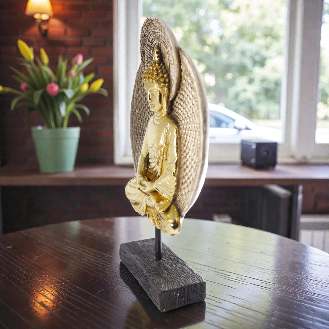 Golden Aura Buddha Table Decor - Image 2