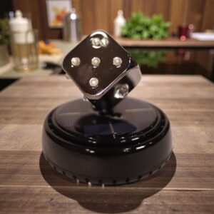 Crystal Dice Rotating Showpiece