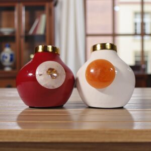 Duo Aura Gemstone Vases