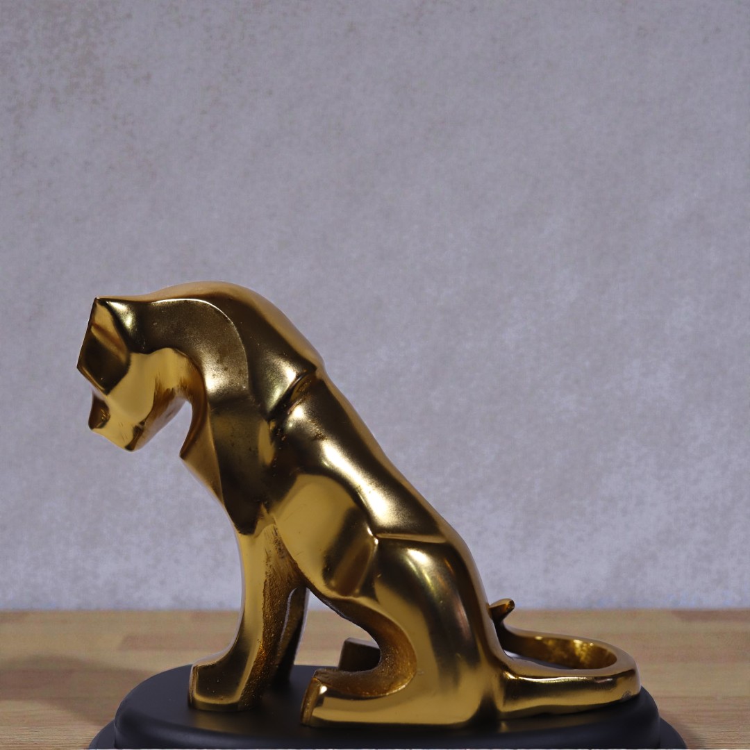 Golden Panther Statue - Image 3