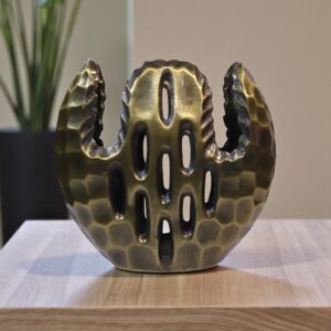 Brass Abstract Sculptural Vase – Modern Luxury Art Decor