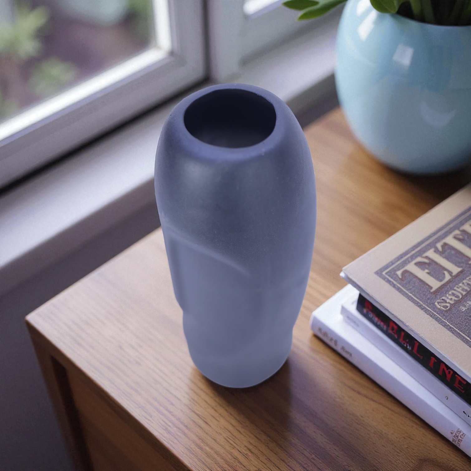 Eclipse Face Minimalist Sculptural Vase - Image 2