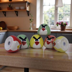 Angry Birds Ceramic Collectible Set – Hand-Painted Mini Figurines
